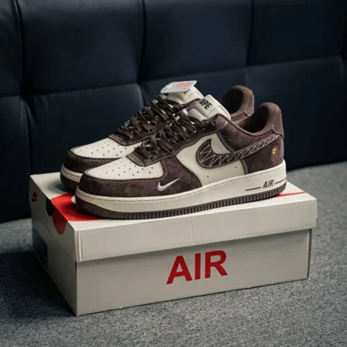 Nike Airforce 1 Beige Brown Men Shoes (FT581)