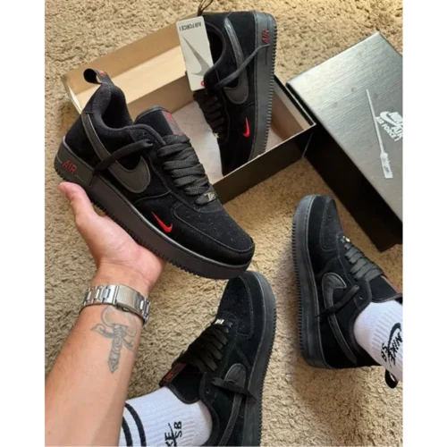 Nike AirForce 1 “Black-Orange” For Men’s Shoes (BSF427)