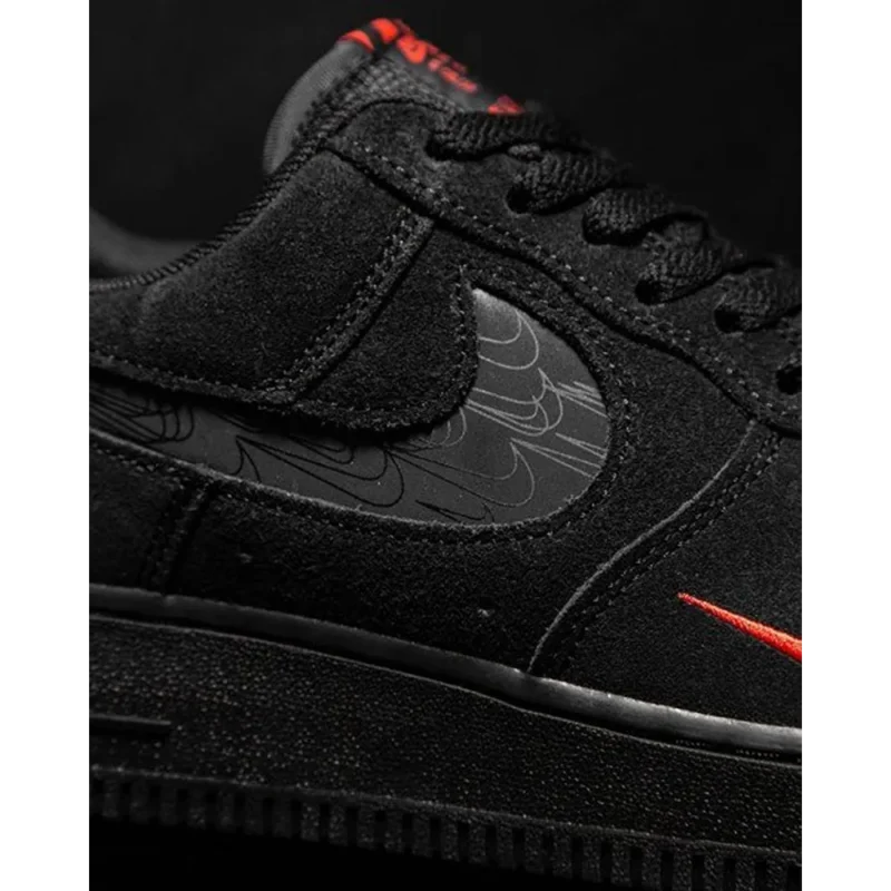 Nike AirForce 1 “Black-Orange” For Men’s Shoes (BSF427)