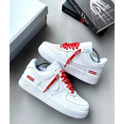 Nike Airforce 1 Low Supreme White Men Shoes (FT487)