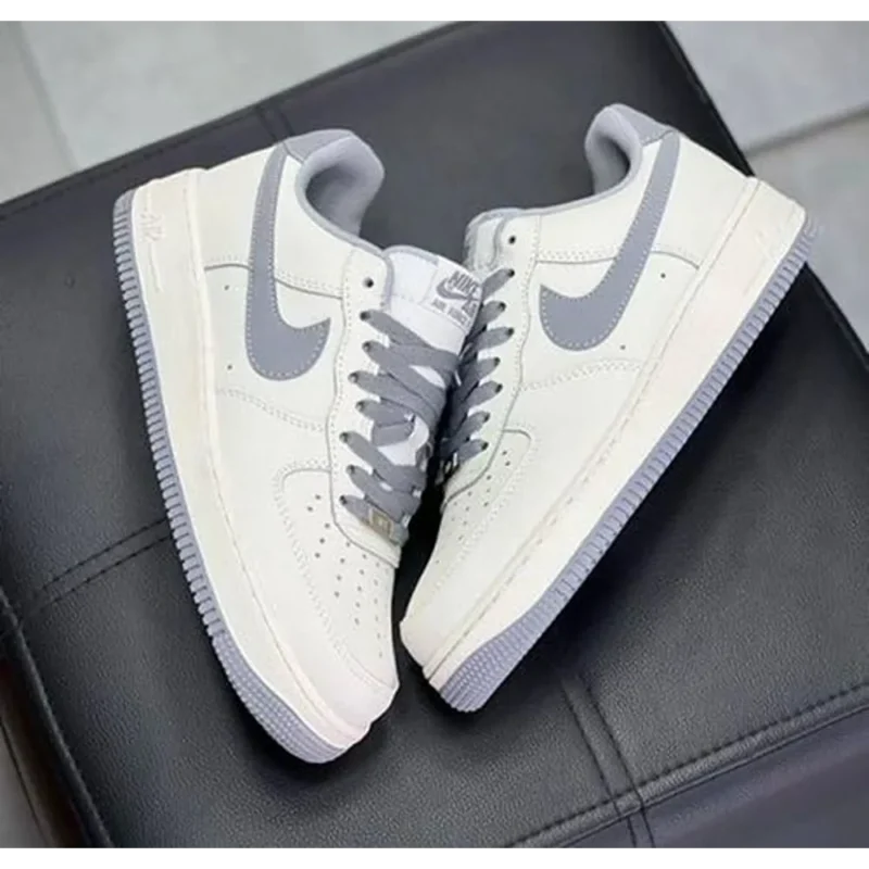 Nike Airforce 1 Low White Grey Sail Shoes For Men (HS234)