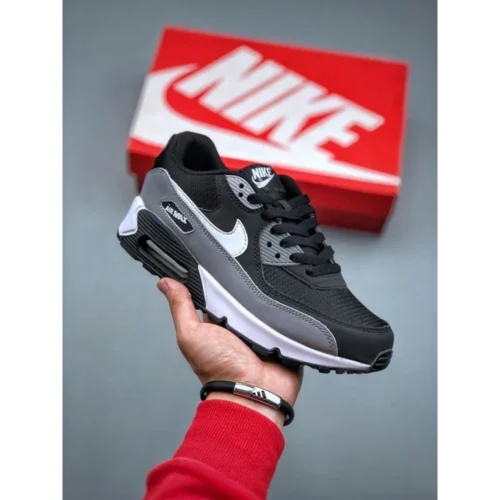 Nike Airmax 90 Essential White Black Men Shoes (FT430)