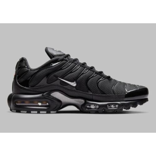 Nike AirMax Plus Metallic Black Silver Shoes For Men (BOT15)