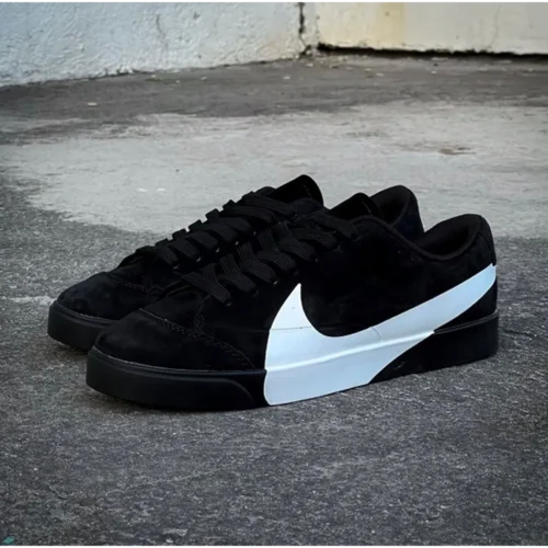 Nike Blazer City Low Black White Men Shoes (FT402)