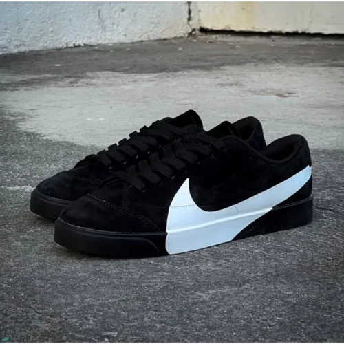 Nike Blazer City Low Black White Men Shoes (FT584)