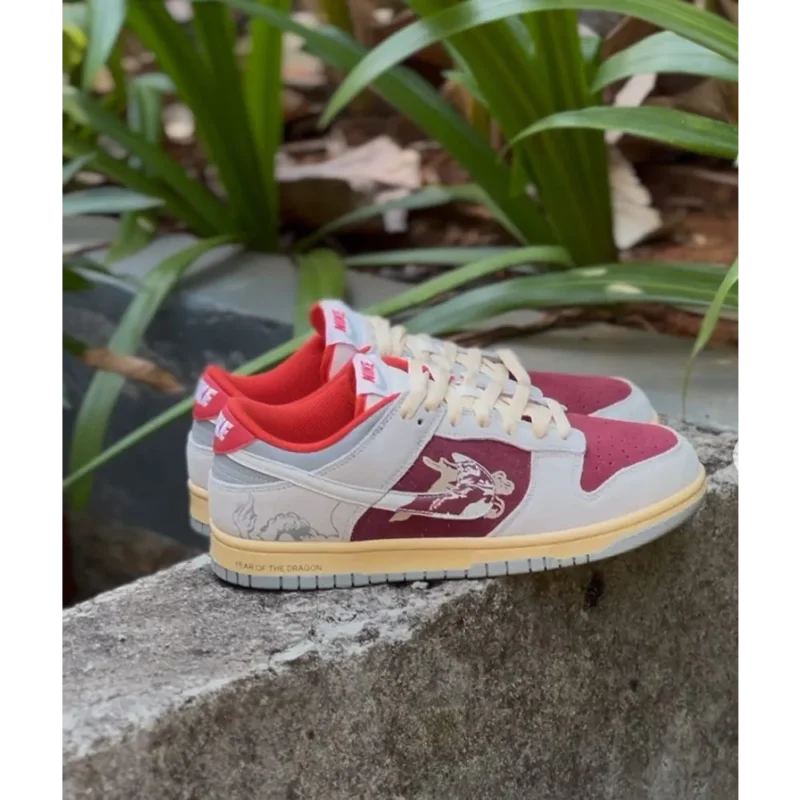Nike Dunk Low CNY Year of the Dragon Red Shoes For Men (BOT1203)