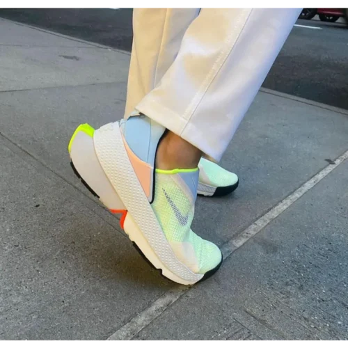 Nike Go Flyese White Celestine Shoes For Men (LAB694)