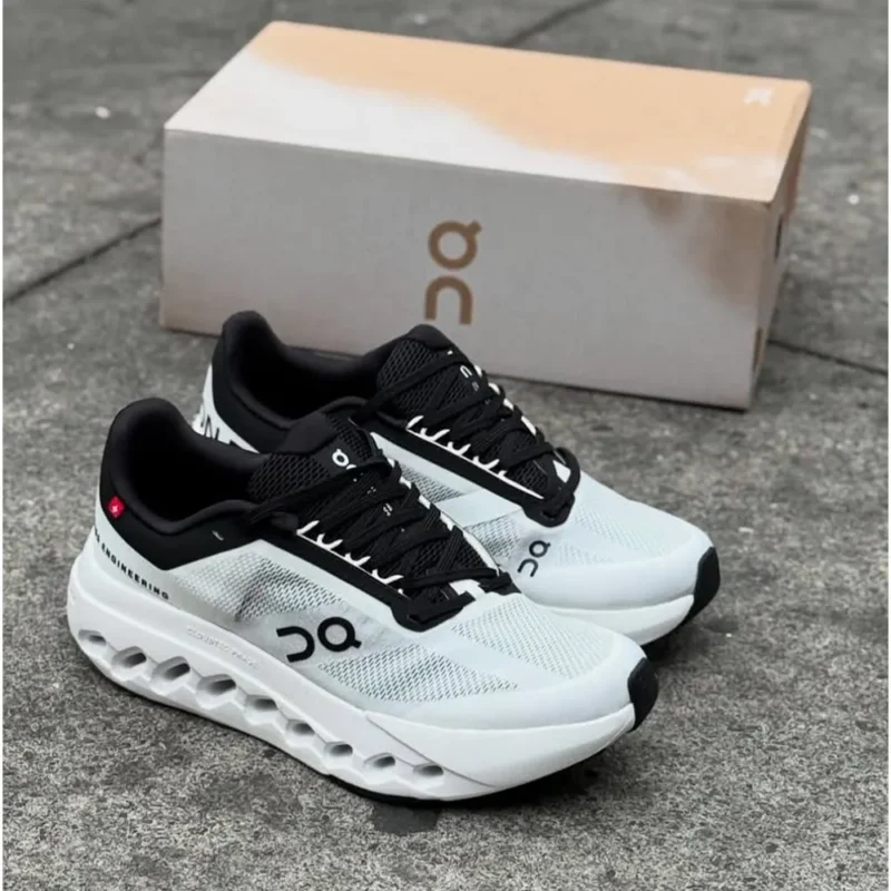 On Cloud Surfer Next White Black Shoes For Men (LAB1283)