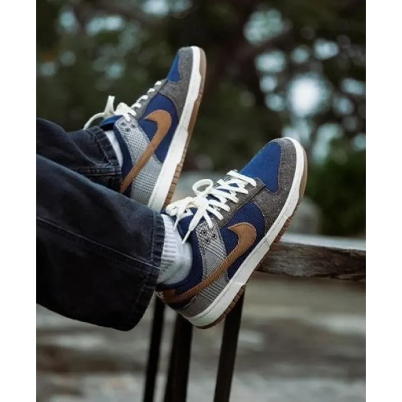 Premium Nike Sb Dunk Low Midnight Navy Ale Brown Pale Ivory Shoes For Men (LL520)