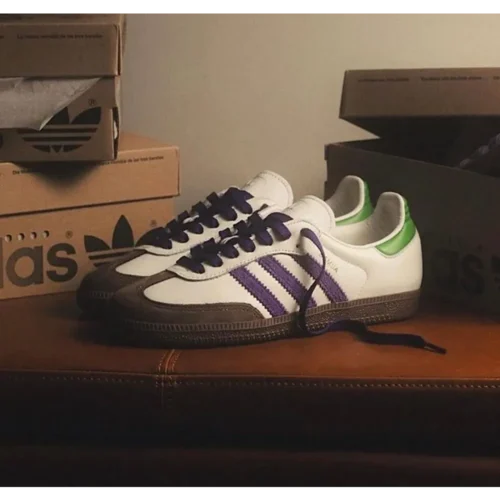 Stylish Adidas Samba Core Purple Shoes For Men (SW5831)