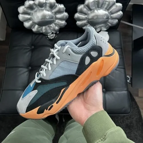 Stylish Adidas Yeezy Boost 700 Wash Orange Shoes For Men (LL645)