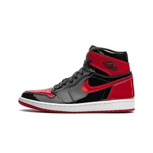Stylish Air Jordan 1 Retro High Patent Bred Shoes For Men (LL524)
