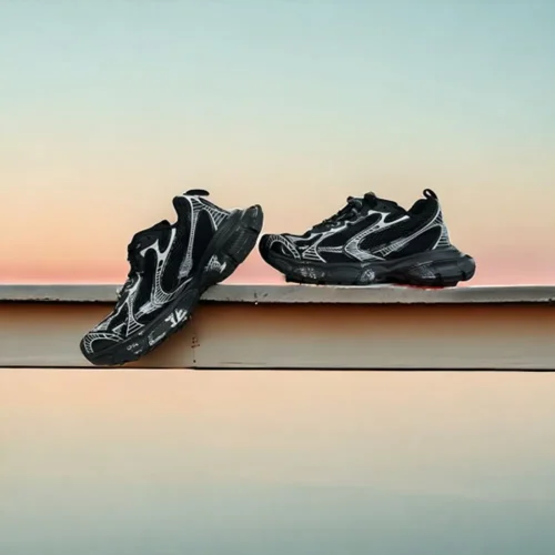 Stylish Balenciaga 3XL Beast Mode Black Sneakers for Men (SW4746)
