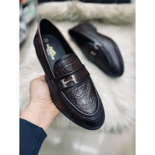 Stylish Hermes Leather Moccasins For Men (SIS320)