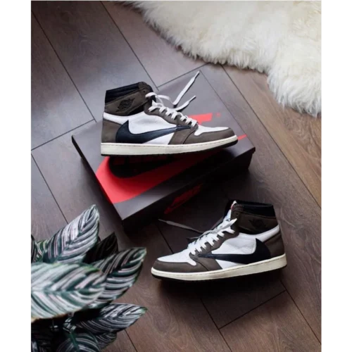 Stylish Jordan 1 Low Travis Scott Mocha High Shoes For Men (S1H21)