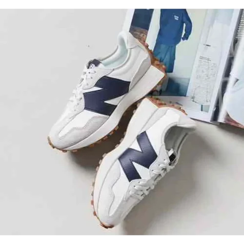 Stylish New Balance 327 White Nevy Shoes For Men (BME235)