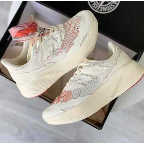 Stylish New Balance X Stone Island Elite White Shoes For Men (BME187)