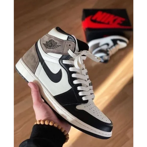 Stylish Nike Air Jordan Retro 1 High Mocha Shoes For Men (S1H30)