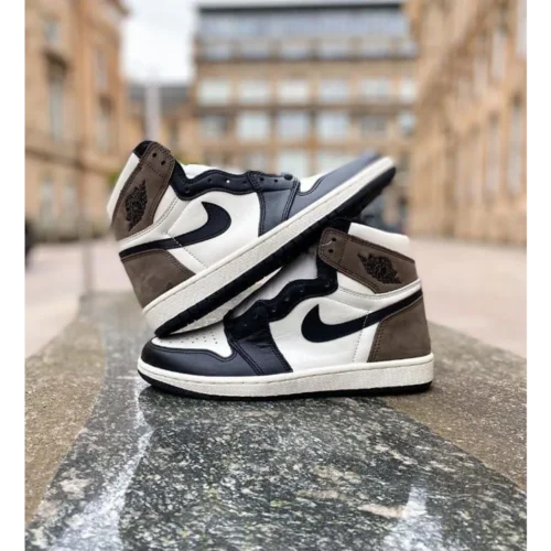 Stylish Nike Air Jordan Retro 1 High Mocha Shoes For Men (S1H30)