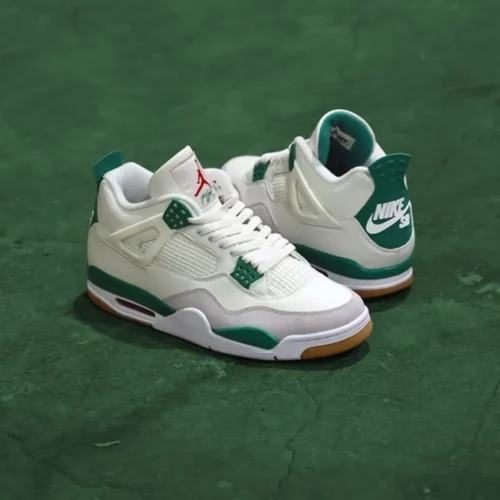 Stylish Nike Air Jordan Retro 4 Pine Green Shoes For Men (SW5780)
