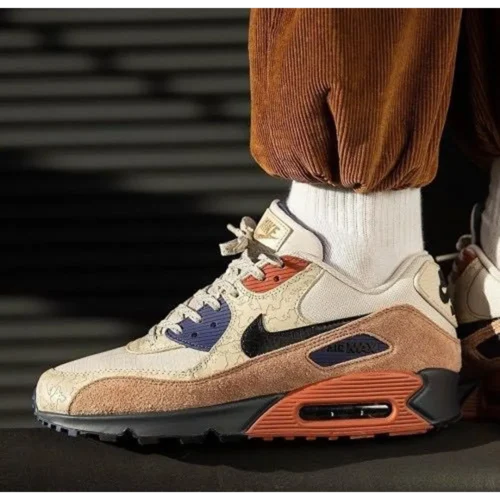Stylish Nike Air Max 90 Desert Sand Shoes For Men (LL612)