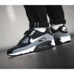 Stylish Nike Air Max 90 Essential Black White Shoes For Men (LL611)