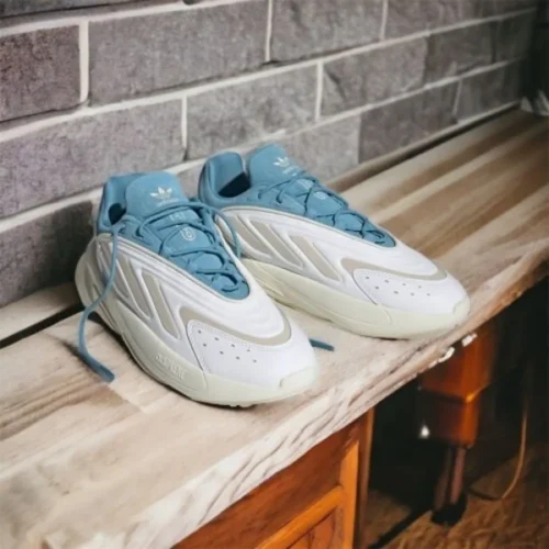 Trendy Adidas Ozelia White Alumina Hazy Blue Shoes For Men (SW6224)