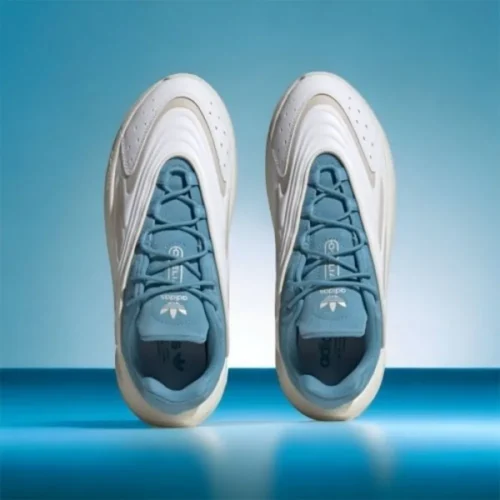Trendy Adidas Ozelia White Alumina Hazy Blue Shoes For Men (SW6224)