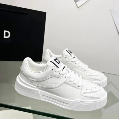 Trendy Dolce & Gabbana New Roma Top Low White Shoes For Men (SW5680)