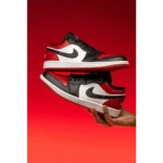 Trendy Nike Air Jordan 1 Low Bred Toe Shoes for Men (SW4767)