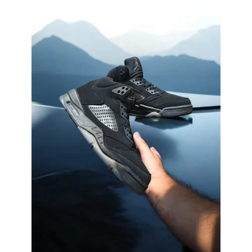 Trendy Nike Air Jordan Retro 5 Black Cat Shoes For Men (SW5638)